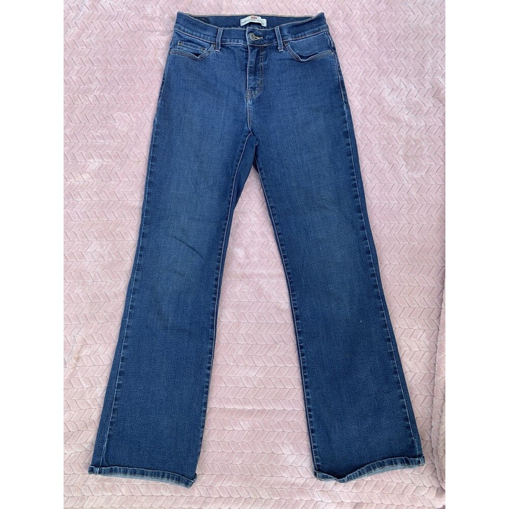 Levi’s 512 Jeans Women’s 6M Bootcut Perfectly Slimming Dark Blue Wash